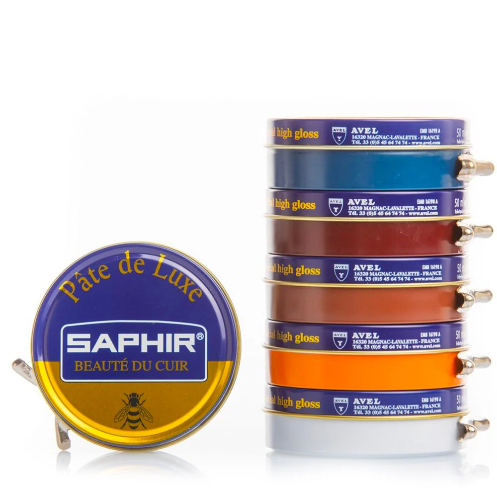 Cera per Lucidare Scarpe in Pelle Liscia - Saphir Pate de Luxe 100ml