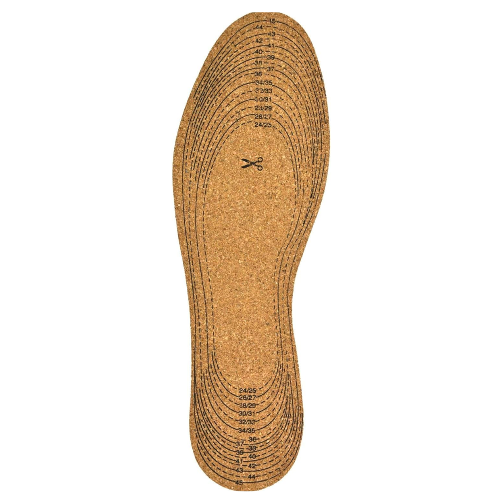 Solette Ritagliabili per Scarpe in Sughero e Cotone, Soletta Regolabile Adatta a Tutti i Tipi di Scarpa,Adatte alle Forme di ogni Piede,Misure dal 36 al45 Unisex-Adulto,Neutro