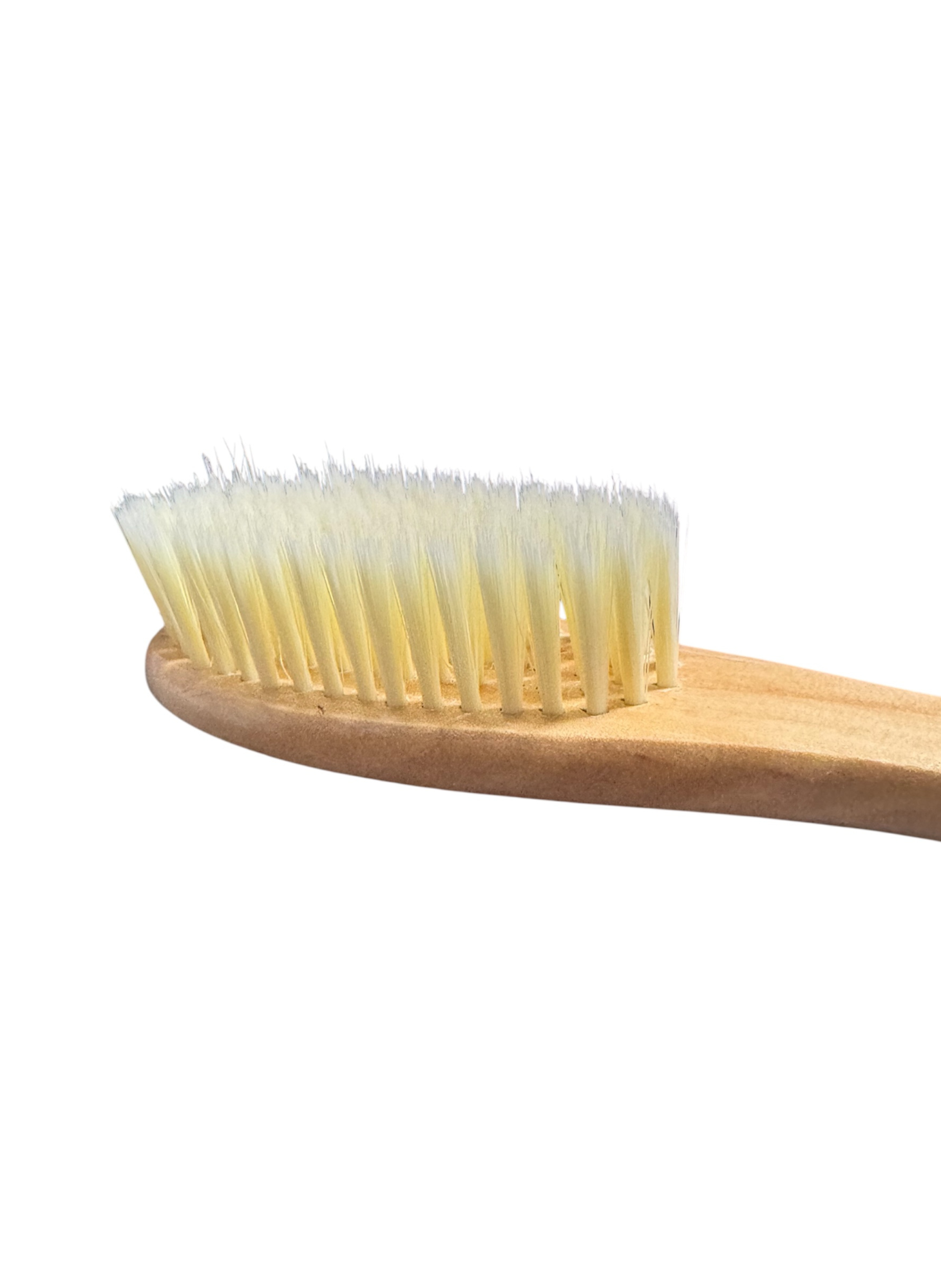 Spazzola per Scarpe in Legno Riciclato con Setole Naturali - Pulitore e Lucidatore Delicato per Sneakers e Stivali.