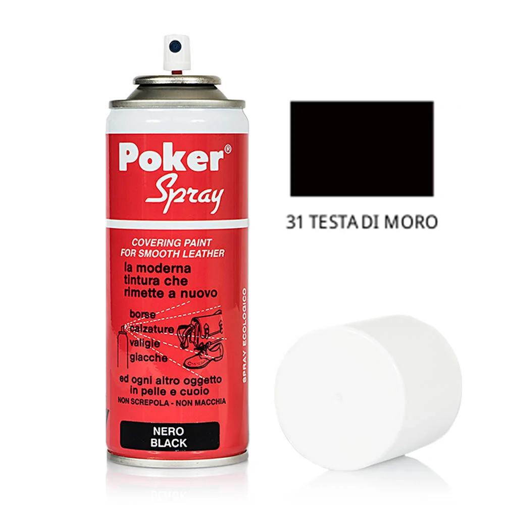 Tintura poker Spray per Scarpe Borse e Accessori in Pelle 200ml