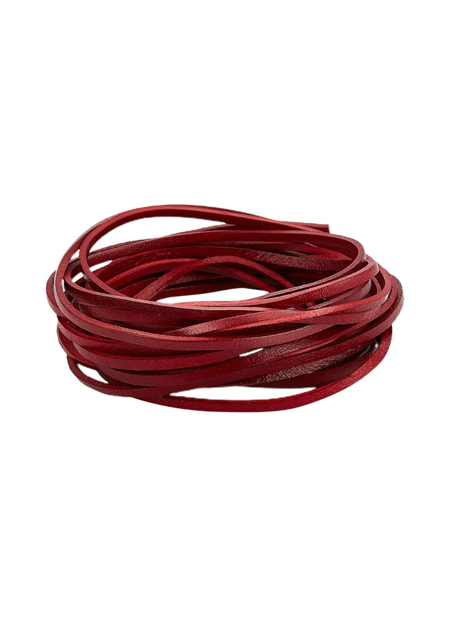 Laccio In Vera Pelle Quadrato per Accessori, Artigianato, Scarpe, Moda - Pelle Made in Italy