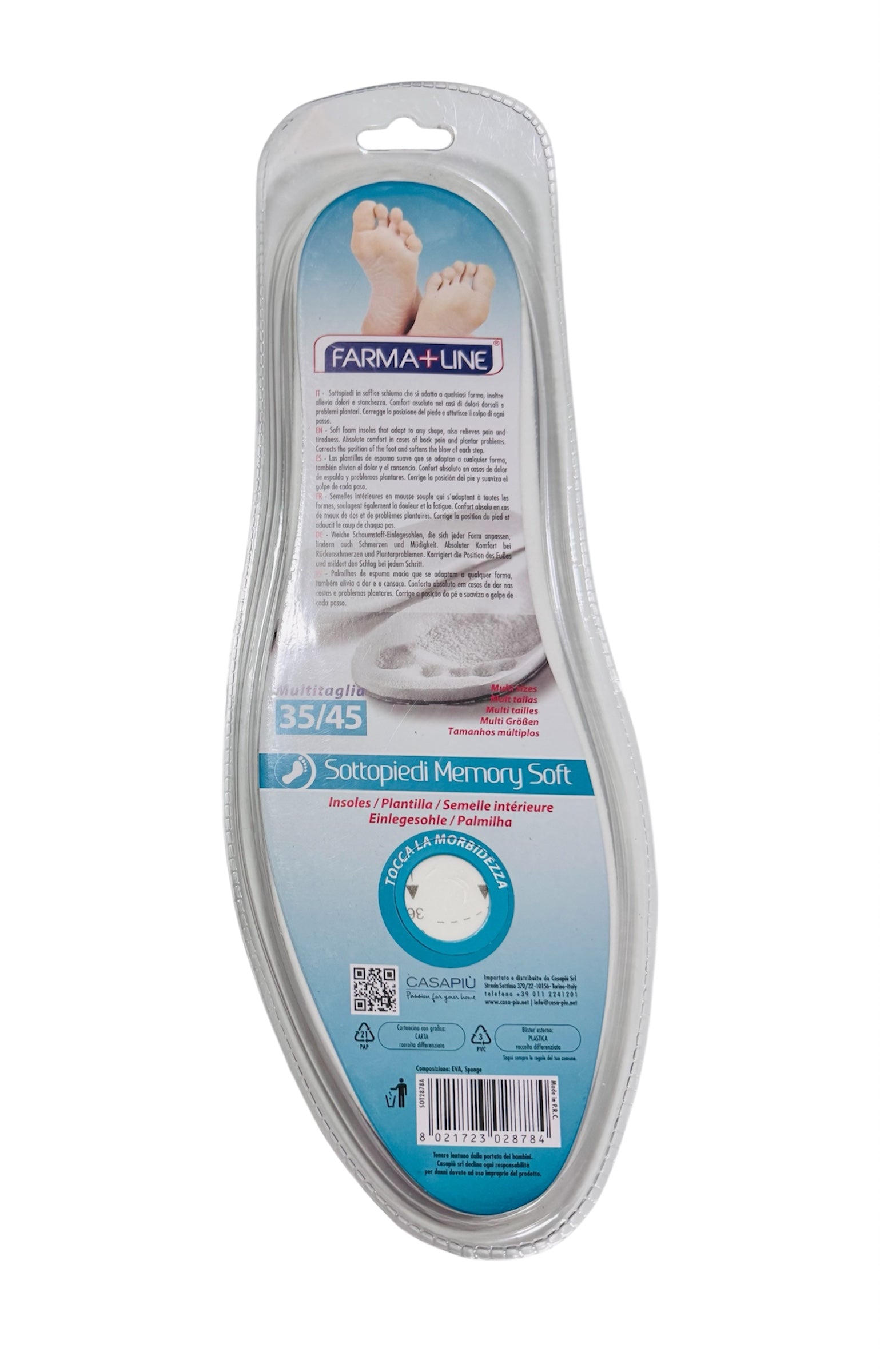 Solette Farma+line in memory soft universali automodellante multitaglia 35/45